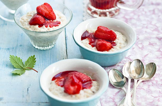 This is our favourite classic rice pudding with a hint of liqueur. It is great for dinner party dessert and is very easy to make.