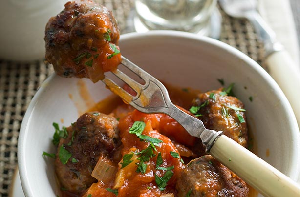 Spicy lamb meatballs in sherry sauce Spicy lamb meatballs in sherry sauce