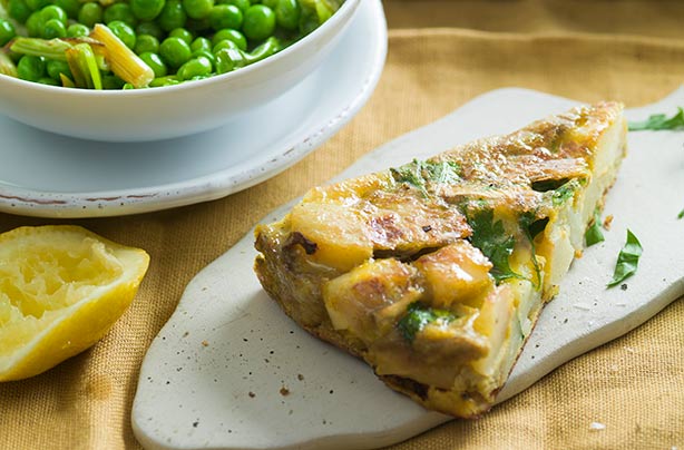 Spanish tortilla with artichokes Spanish tortilla with artichokes