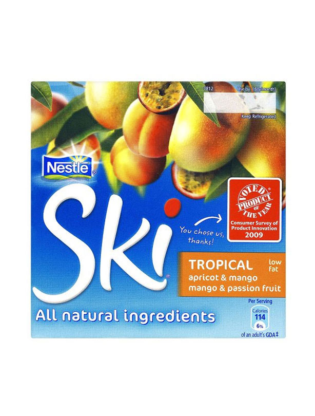 Nestle Ski Low Fat Tropical Fruits Yogurt Nestle Ski Low Fat Tropical Fruits Yogurt