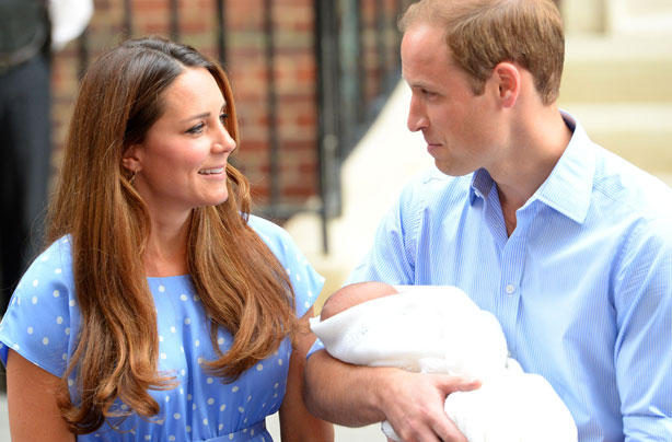Kate and Wills and baby George