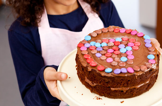 Hearty Smartie chocolate cake Hearty Smartie chocolate cake