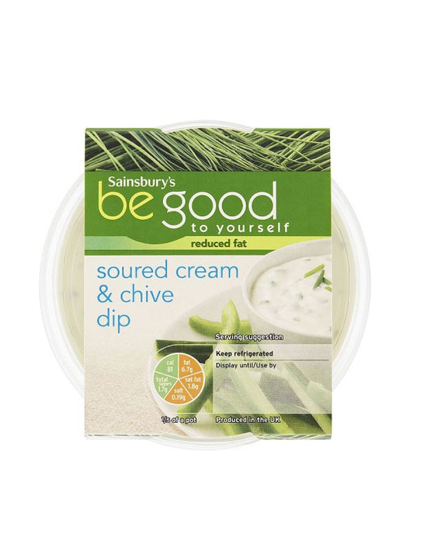 Sainsbury's Be Good to Yourself Soured Cream & Chive Dip Sainsbury's Be Good to Yourself Soured Cream & Chive Dip