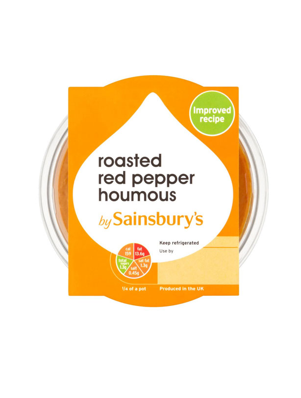 Sainsbury's Roasted Red Pepper Houmous Sainsbury's Roasted Red Pepper Houmous