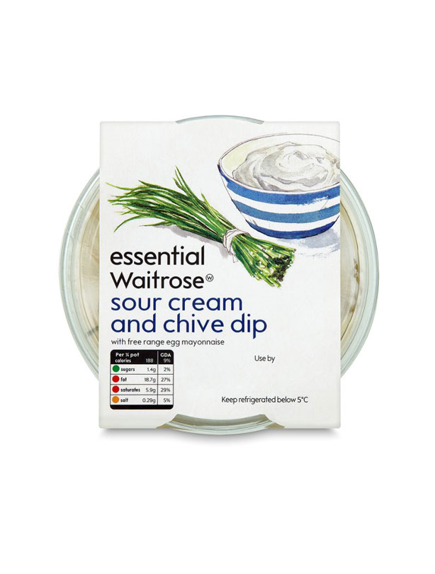 Waitrose Essential Sour Cream & Chive Dip Waitrose Essential Sour Cream & Chive Dip