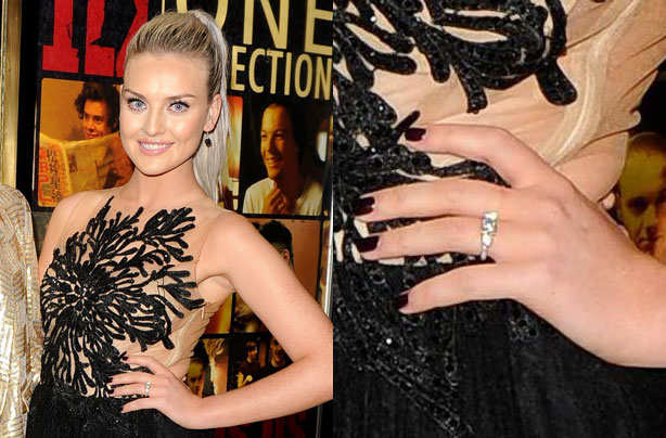 Perrie Edwards wearing her engagement ring Perrie Edwards wearing her engagement ring