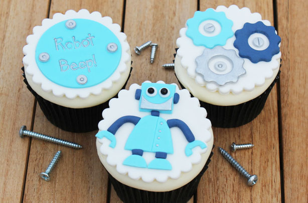 Robot cupcakes 