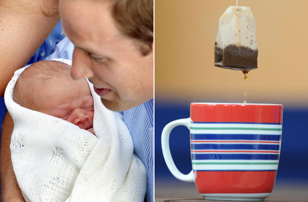 What has Prince George got in common with a teabag?