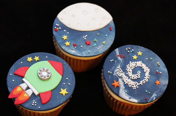 space cupcakes