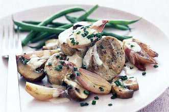 Pork and mushroom sauté