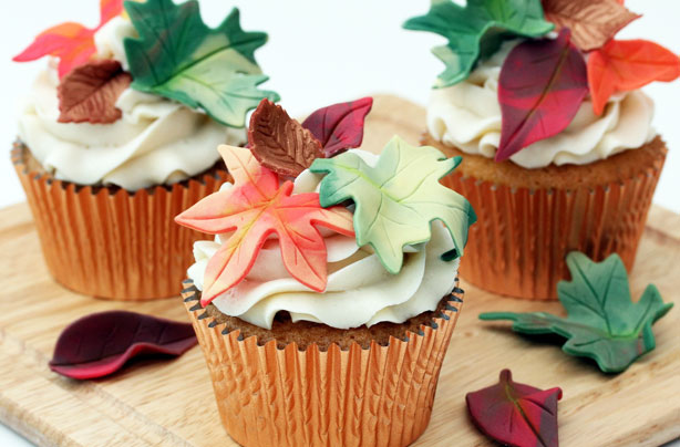 Autumn leaves cupcake Autumn leaves cupcake