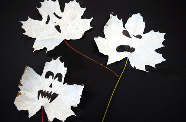 How to make spooky leaves