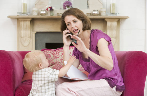 Woman on phone Woman on phone