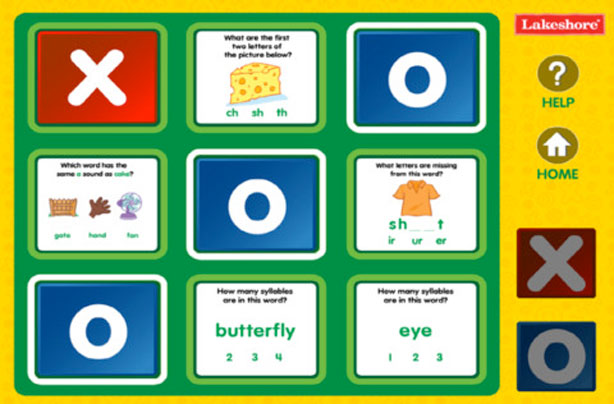 Phonics Tic-Tac-Toe Phonics Tic-Tac-Toe