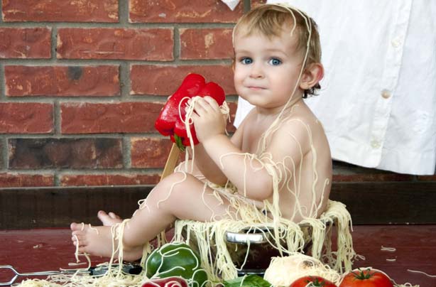 Messy child Messy child