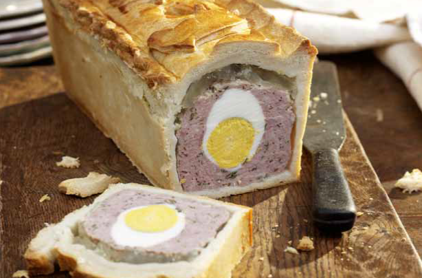 Pork pie party slice Pork pie party slice
