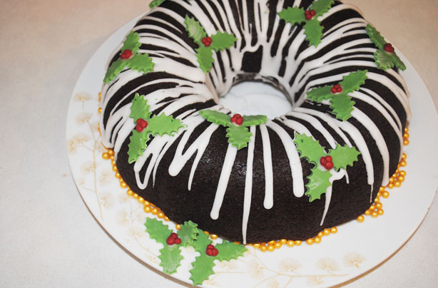 Christmas gingerbread wreath