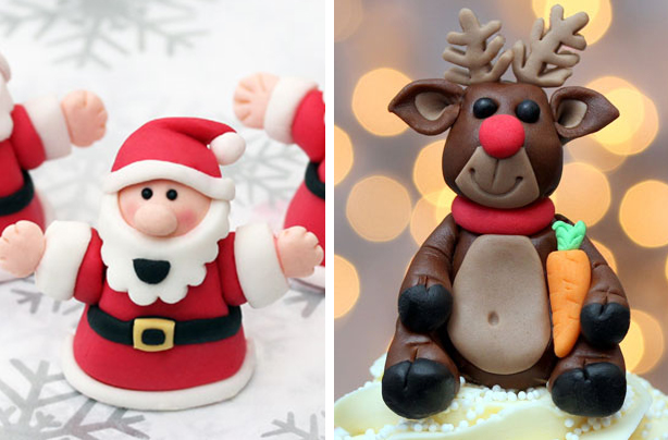 Fondant Christmas cake decorations - goodtoknow