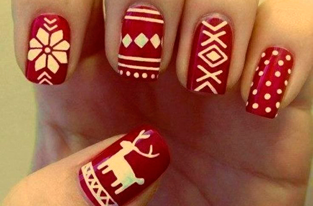 Christmas nail art