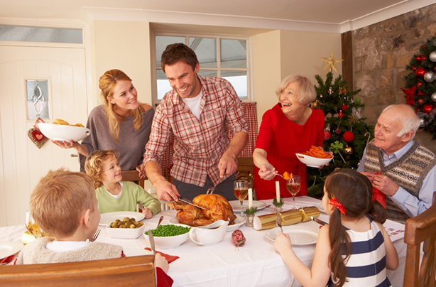 Family Christmas dinner