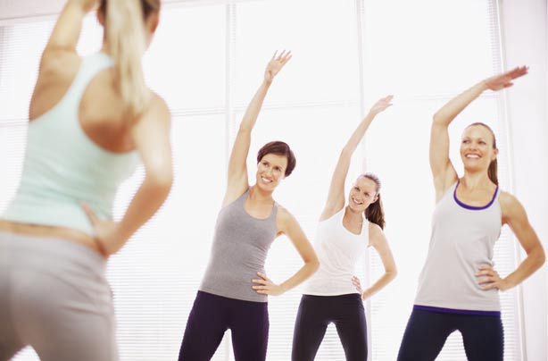 Women at an exercise class Women at an exercise class