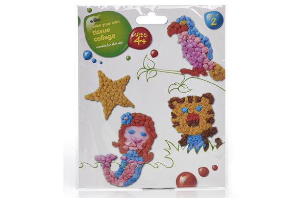 Wilko tissue collage craft kit Wilko tissue collage craft kit