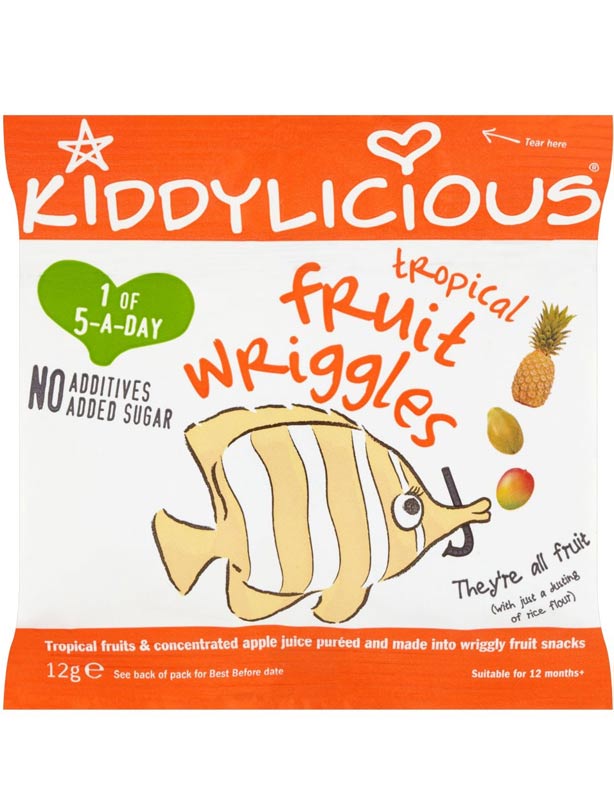 Kiddylicious Tropical Fruit Wriggles Kiddylicious Tropical Fruit Wriggles