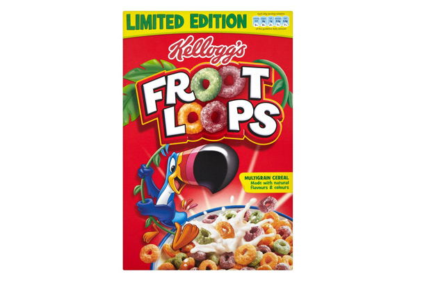 Kellogg's Froot Loops kids' cereal Kellogg's Froot Loops kids' cereal