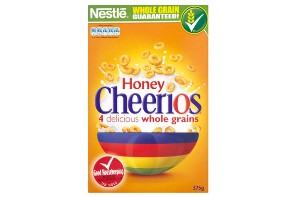 Nestle Honey Cheerios kids' cereal Nestle Honey Cheerios kids' cereal