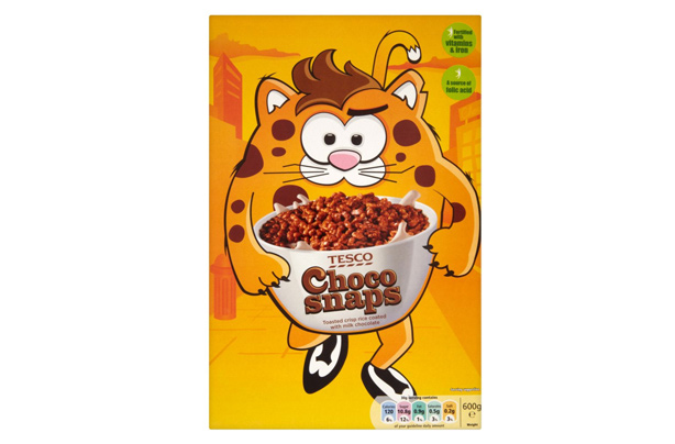 Tesco choco snaps kids' cereals Tesco choco snaps kids' cereals