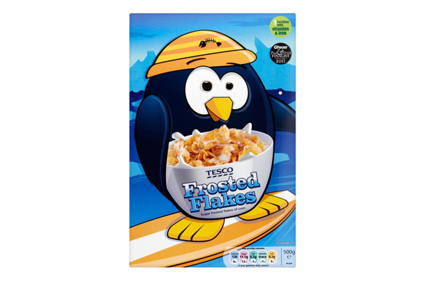 Tesco frosted flakes kids' cereal Tesco frosted flakes kids' cereal