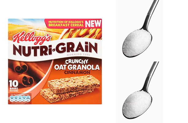 nutri grain sugar content