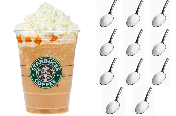 how many grams of sugar in a starbucks coffee frappuccino