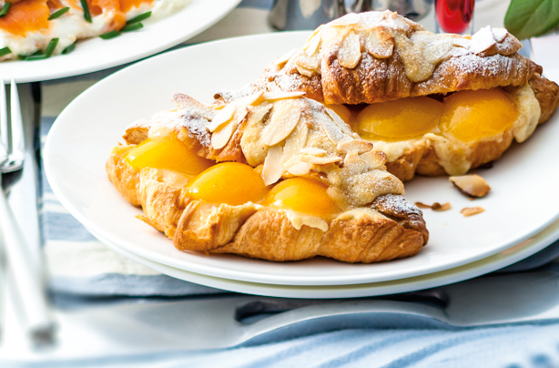 Almond and apricot croissants Almond and apricot croissants