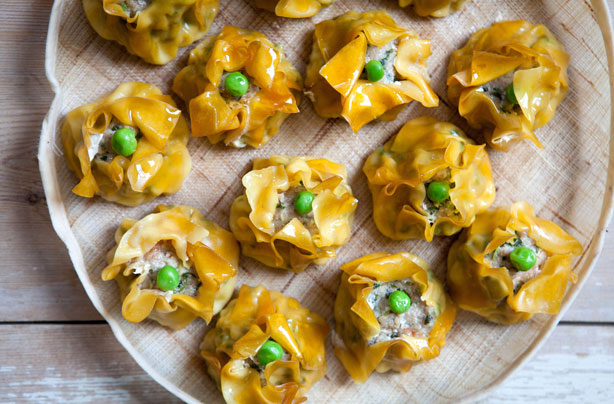 Hairy Bikers' pork and prawn dim sum