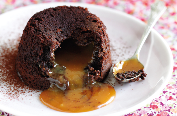 Chocolate and caramel lava fondant recipe - goodtoknow