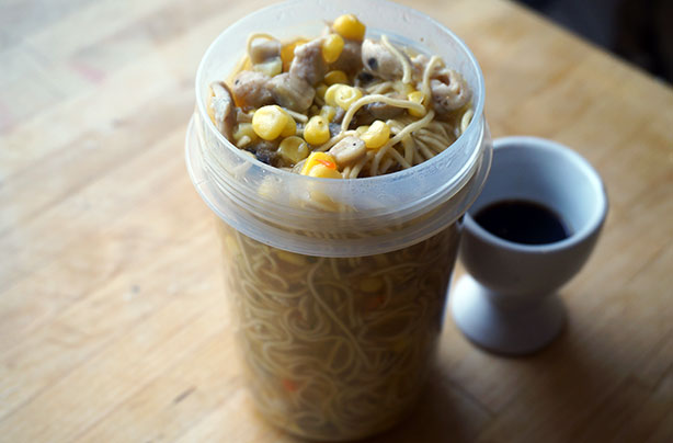 Homemade pot noodle