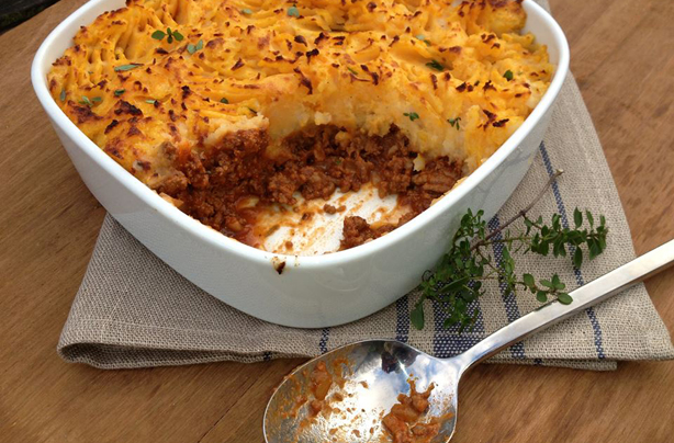 Sarah Stubbs cottage pie with sweet potato mash Sarah Stubbs cottage pie with sweet potato mash
