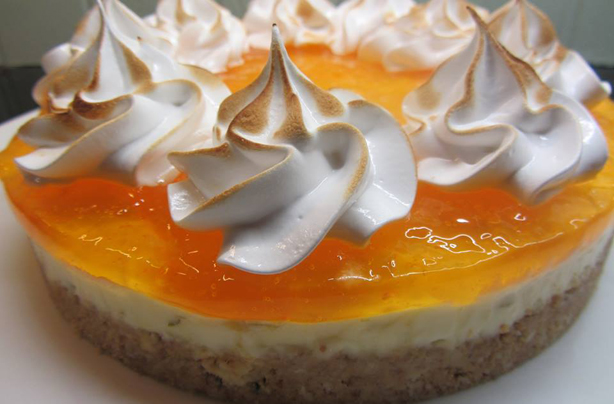 Sue Harris White chocolate cardomom biscuit base homemade lime curd with coconut and lemoncillo mascarpone cheeese homemade lemon jelly and itlalian meringue Sue Harris White chocolate cardomom biscuit base homemade lime curd with coconut and lemoncillo mascarpone cheeese homemade lemon jelly and itlalian meringue
