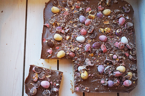 Mini egg millionaire's shortbread Mini egg millionaire's shortbread