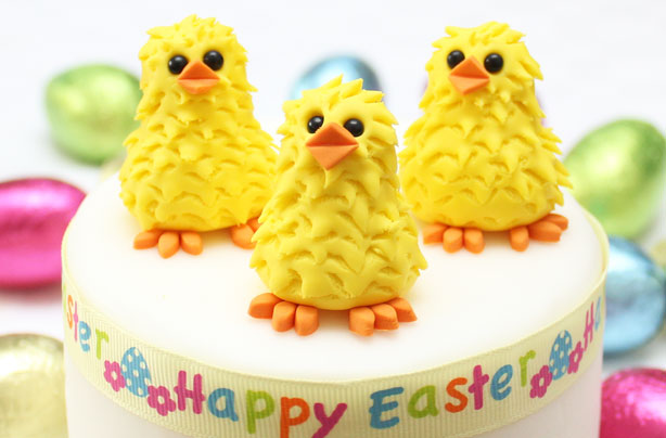 Easter chick cake decorations Easter chick cake decorations