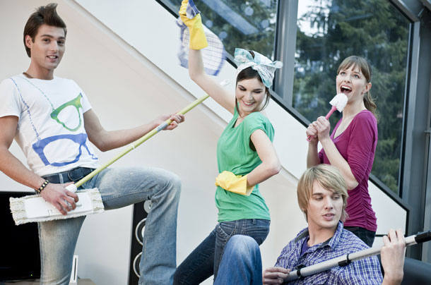 Make a cleaning playlist Make a cleaning playlist