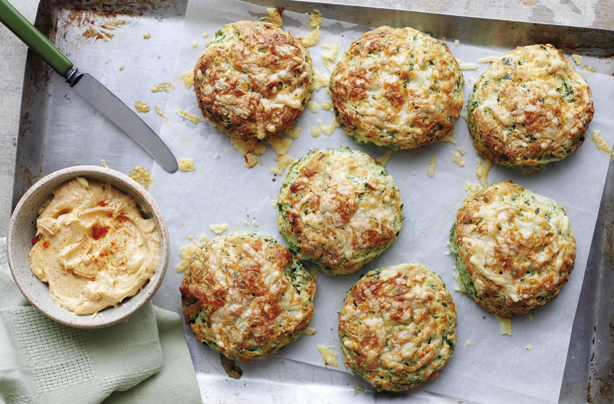 Watercress cheese scones