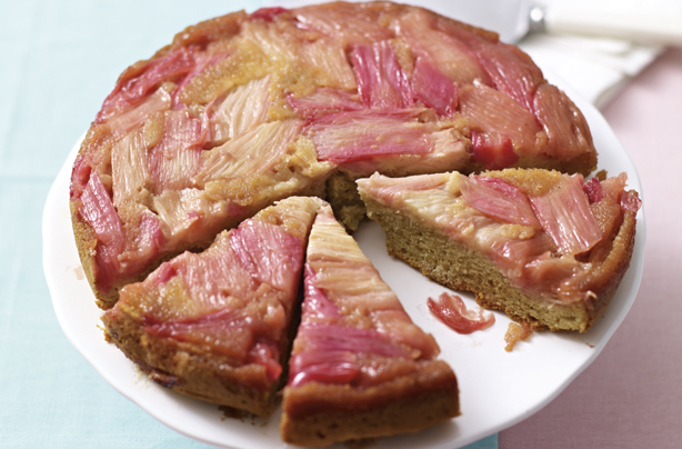 Rhubarb and pink peppercorn upside-down cake Rhubarb and pink peppercorn upside-down cake
