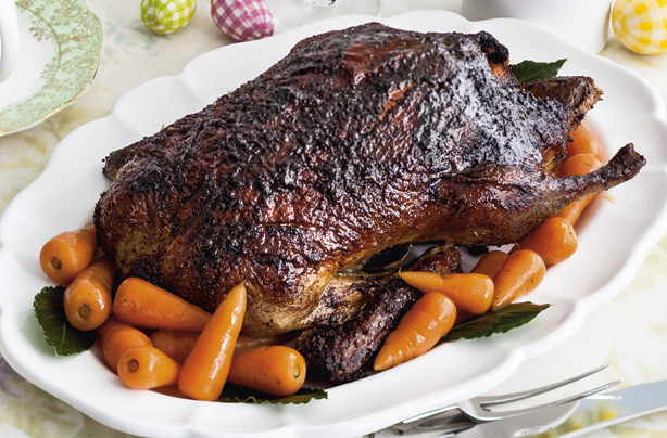 Roast citrus and cinnamon duck
