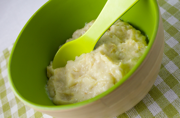 Leek potato and goats cheese mash