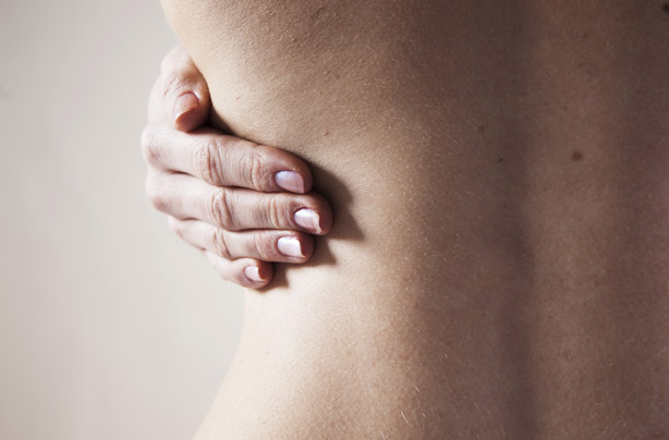Woman with back pain