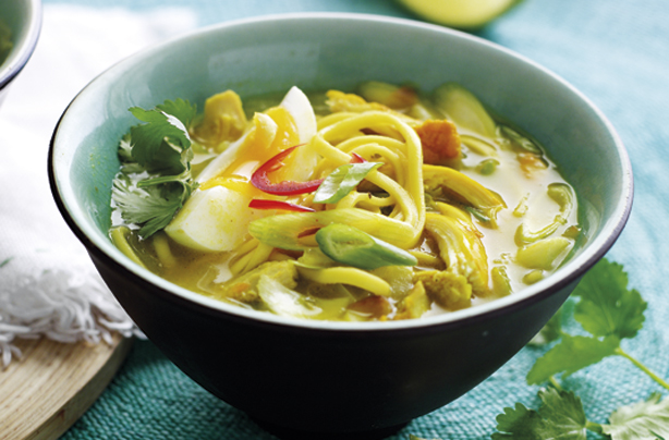 Burmese chicken noodles