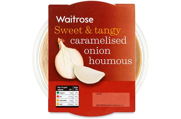 Waitrose Caramelised Onion Houmous 200g Waitrose Caramelised Onion Houmous 200g