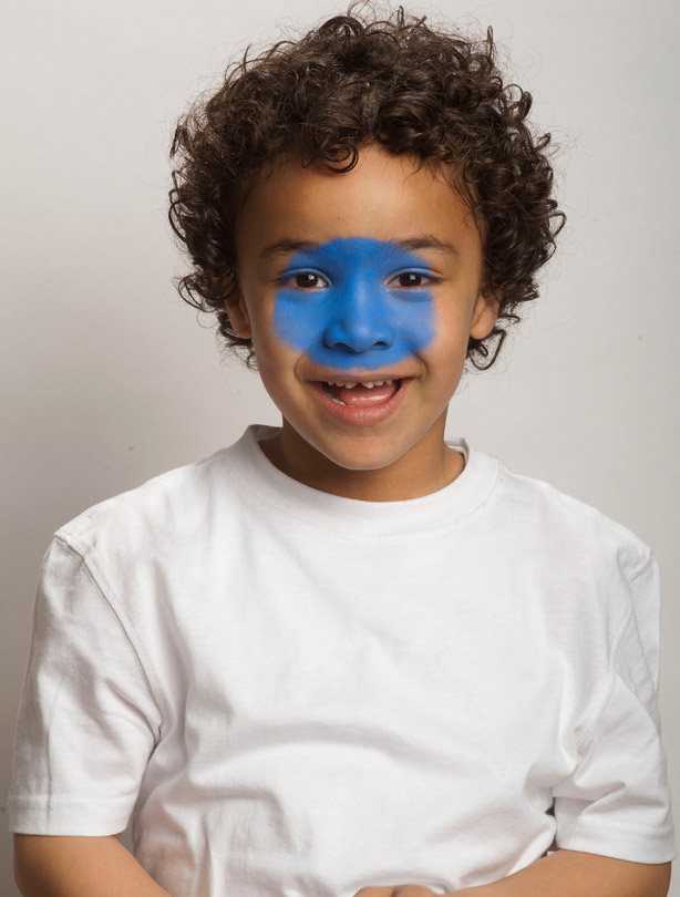 Brazil face paint Brazil face paint